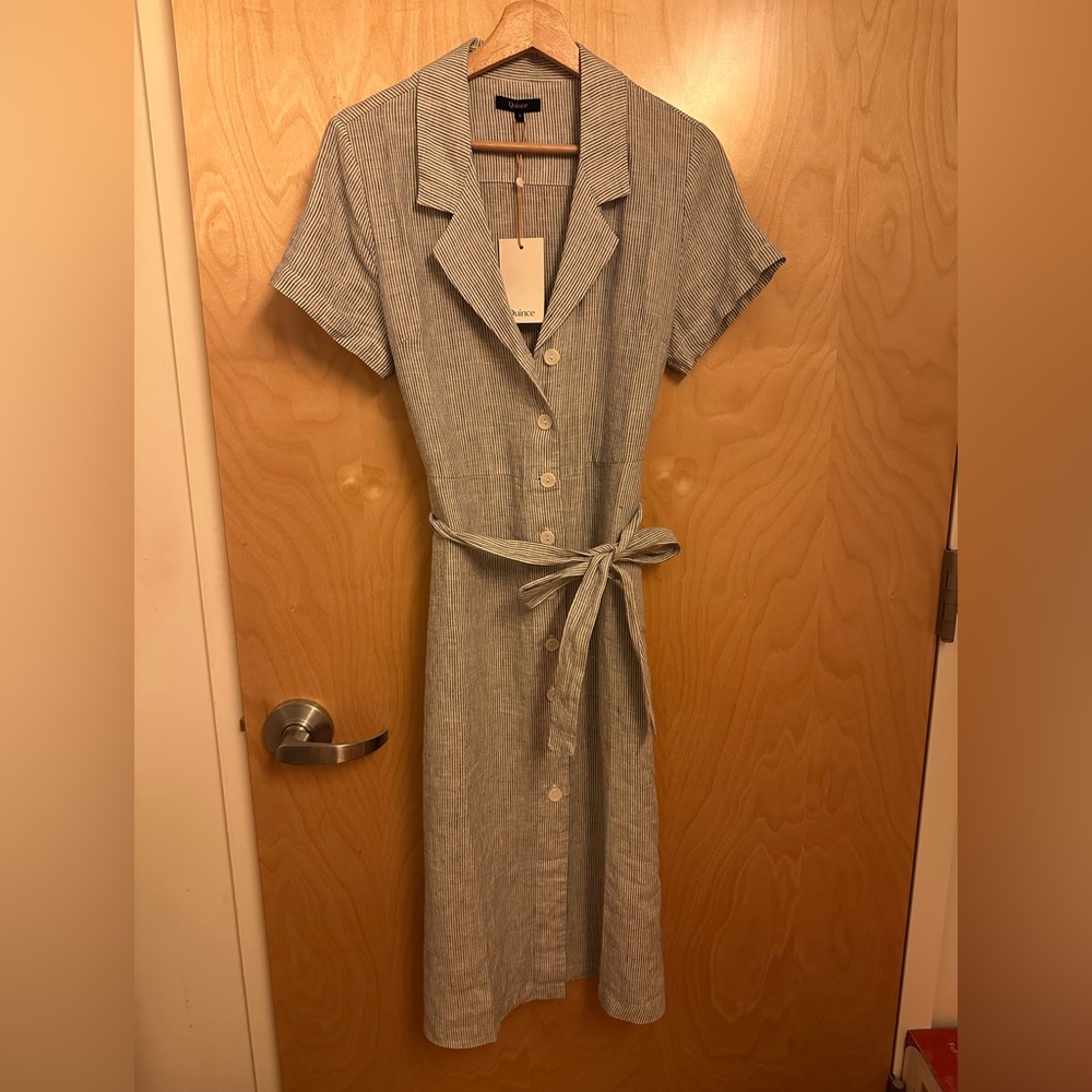 Quince, Size Small, in Blue/White